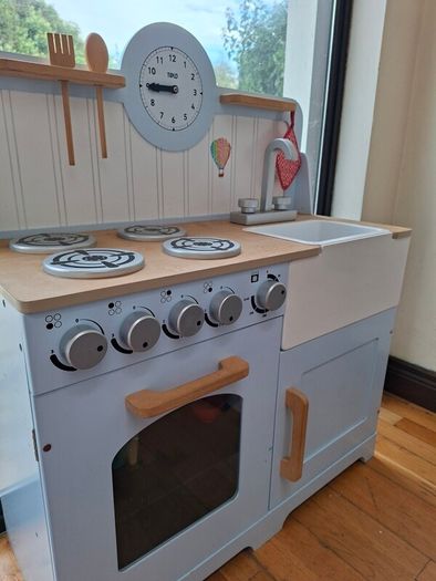 Wooden play kitchen