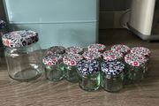 12 x miniature Follain jars (large jam jar for scale)