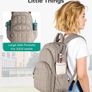 College Backpack Women, Travel School Bags Quilted Casual Daypack, Water-Resistant Rucksack Bag for Teenage Girls Boys Lightweight Bookbag for 15.6 Inch Laptop Image 7
