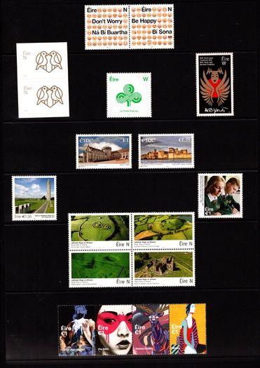 2017 Ireland Stamp Year Pack MNH. See scan for stamps included. All stamps Mint Never Hinged.