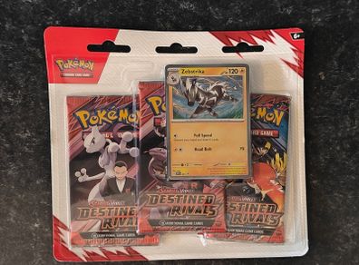 FREE Tracked Shipping. Pokemon Destined Rivals 3-Pack blister (Zebstrika)