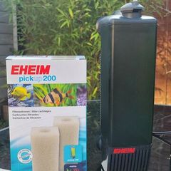 Eheim Pickup 200 Internal Filter + 2 New Sponges