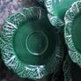 Portugese Green Cabbage Leaf Plates& Saucers Image 2
