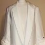 Zara ecru blazer with rolled- up sleeves. Image 3