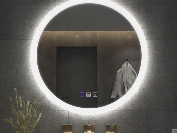 LED Bathroom Mirror Antifog Bluetooth Speakers