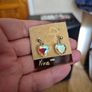 Vintage Crystal Heart Earrings Image 5