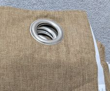 Brown curtains