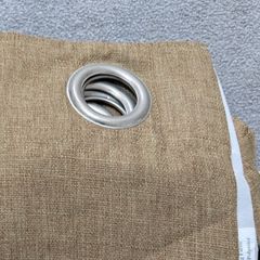 Brown curtains