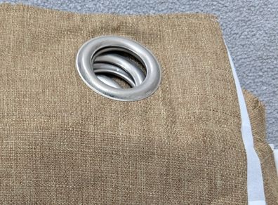 Brown curtains