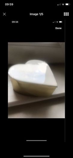 Heart Shaped Brass jewellery box