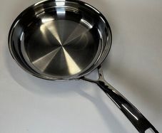 LE CREUSET Stainless Steel Flat 9.5" Frying Pan