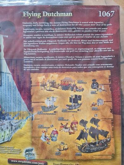 Vintage 2006 mega blocks pirates of the Caribbean At world end 1067 Flying Dutchman Brand new sealed