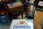 Vintage Furstenberg Lager enamel sign