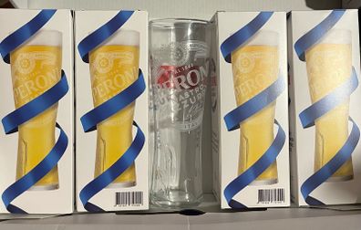 Peroni birra Roma nastro azzurro italiana Half Pint Beer Glass