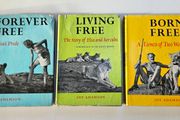 Joy Adamson Hardback Books - Born Free - Forever Free - Living Free - Vintage Wildlife Books