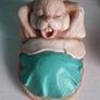 ORNAMENT - Vintage - Rabbit - Yawning Bunny Image 2