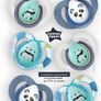 Anytime Soothers, Symmetrical Orthodontic Design, BPA-Free Silicone, 6-18m, Pack of 6 Dummies Image 2