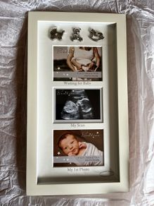 New baby photo scan frame