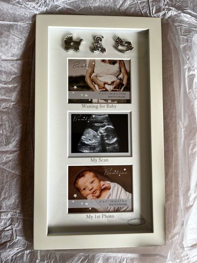 New baby photo scan frame