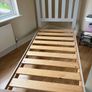 Grey and oak single bed Image 4