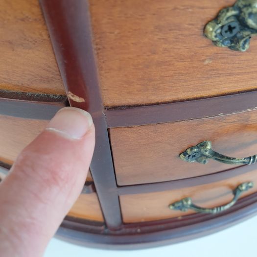 Jewellery box Mele design wooden vintage