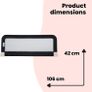 Safety 1st Portable Bed Rail, 106 by 42cm,Foldable Bed Guard for Toddler Bed, 18 Months  5 Years, Portable Travel Bed Guard, Mesh Fabric, Easy to Install, Automatic Lock, Easy to Transport, Dark Grey Image 3