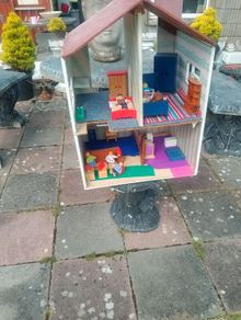 Large handmade dolls house