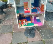 Large handmade dolls house