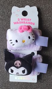 BNIP - 2 Wrist Wash Bands - Hello Kitty Kuromi - #