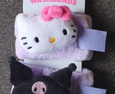 BNIP - 2 Wrist Wash Bands - Hello Kitty Kuromi - #