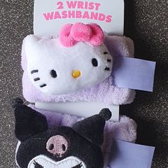 BNIP - 2 Wrist Wash Bands - Hello Kitty Kuromi - #