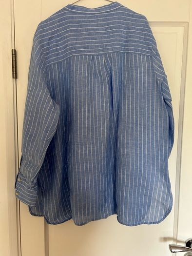 Ladies Pure Linen Plus Size Blouse