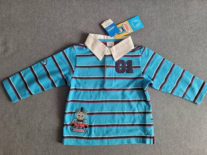 BNWT - Adams Kids Long Sleeved Polo Top, size: 12-18 Months