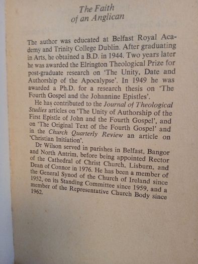 The Faith of an Anglican: A Companion to the Revised Catechism by W. Gilbert Wilson (GT489)