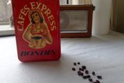 Vintage Collector French Tunisian Coffee Metal Box