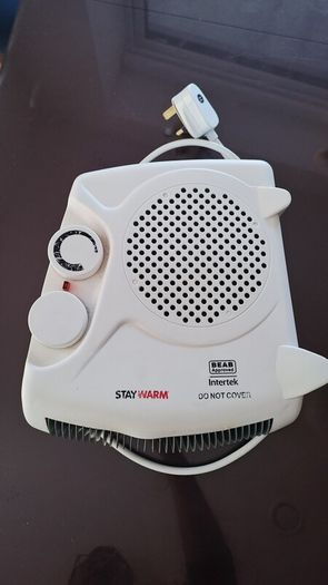 Portable and lightweight Fan Heater or Fan only