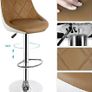Set of 4   Bar Stools Adjustable Height 84-104cm Image 5