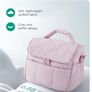 Insulated Lunch Bags for Women, 6.7L Portable Lunch Box with Shoulder Strap Reusable Cooler Bag, Puffy Thermal Lunch Tote for Work/School/Picnic/Travel Image 5