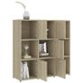 Book Cabinet Sonoma Oak 90x30x90 cm Chipboard Image 3