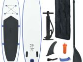 Stand Up Paddle Board Set SUP Surfboard Inflatable Blue and White