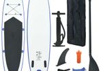 Inflatable Stand Up Paddle Board Set Black and White