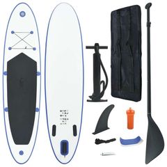 Inflatable Stand Up Paddle Board Set Black and White