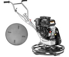Power Trowel, 24" Walk-Behind Cement Trowel with Float Pan, 6HP Gas-Powered Smooth Concrete Surface Finisher