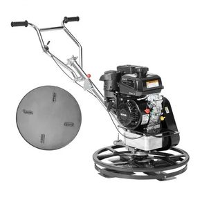 Power Trowel, 24" Walk-Behind Cement Trowel with Float Pan, 6HP Gas-Powered Smooth Concrete Surface Finisher