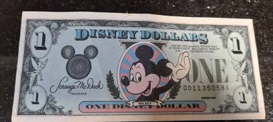 Disney Dollar 1989 with envelope  RARE