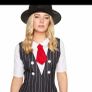 BNWT Gangster Girl Costume Image 5