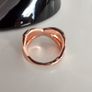 Rose Gold Plated Austrian Crystal Cross Ring Image 6