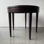 Unique Unusual Solid Wooden round coffee table with crackle glaze top Image 4