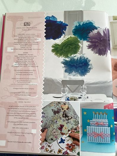 Craft Book. DK Paper Crafts. Hard back book.