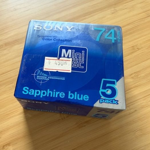 New Sony Blue Sapphire minidiscs - 3 pack
